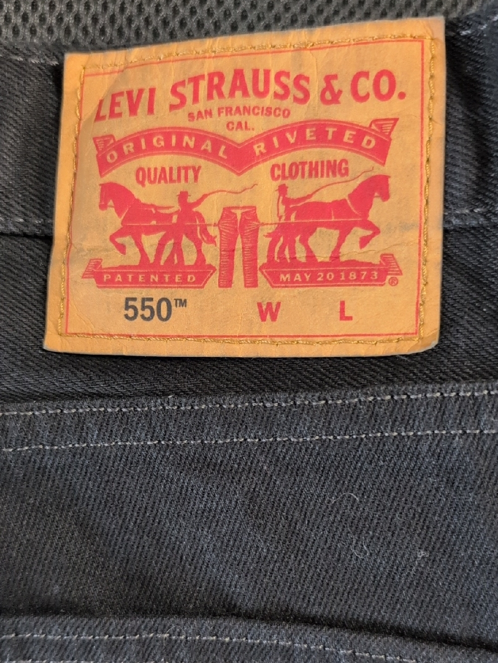 Levi's 550 Men's Relaxed Jeans - Black